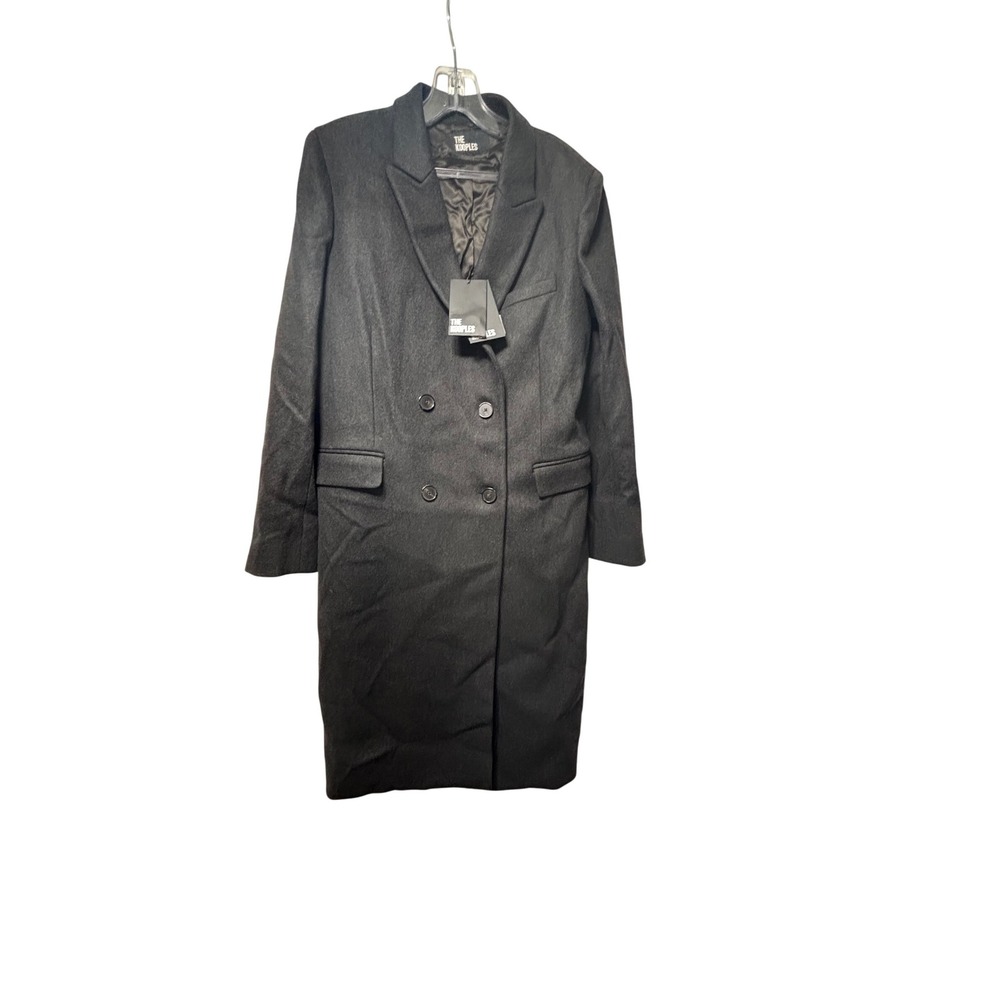 The Kooples Women's‎ Long DoubleBreasted Wool Coat Gray EU 38/US Med MSRP $675